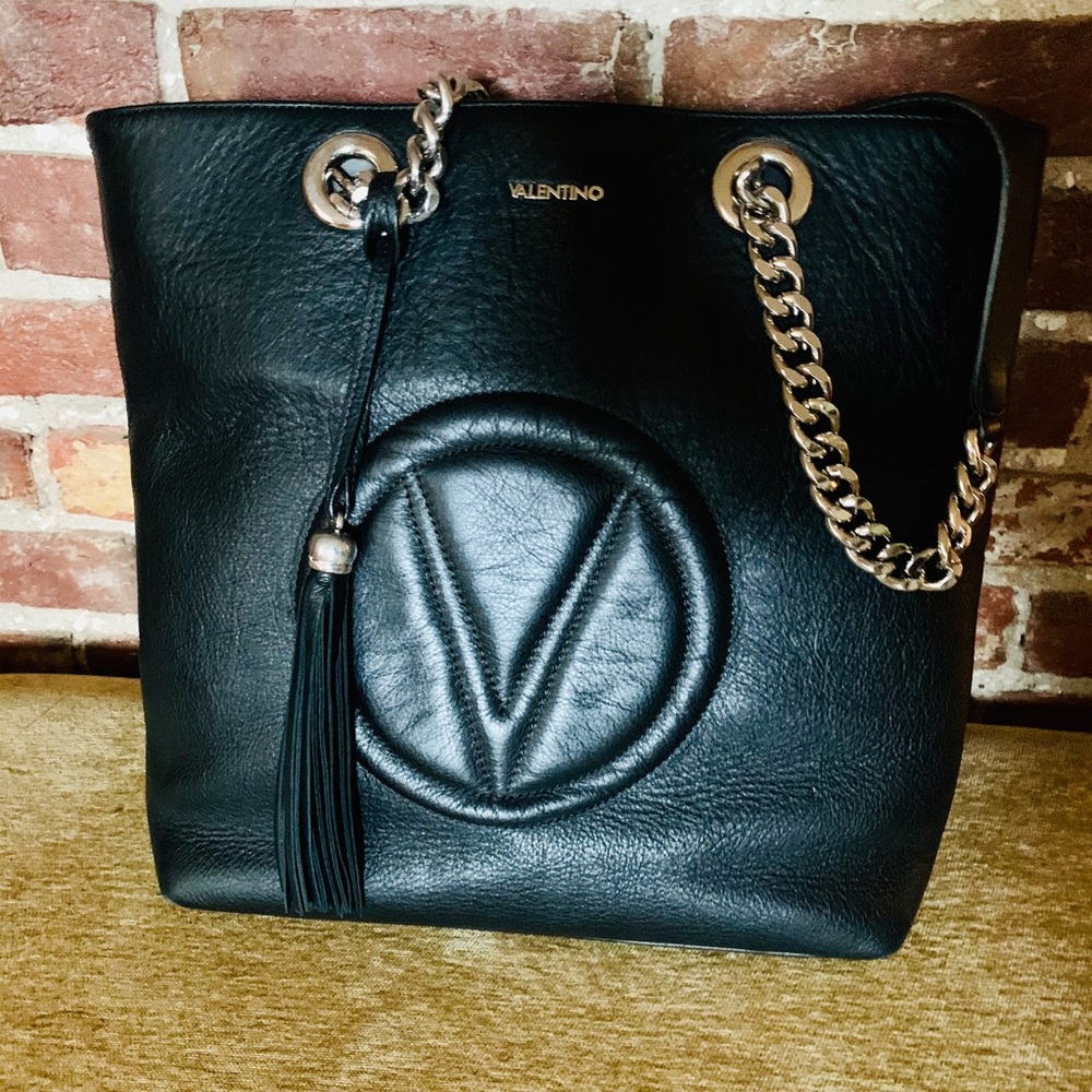 Valentino black leather bag